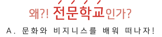 왜?! 전문학교 인가