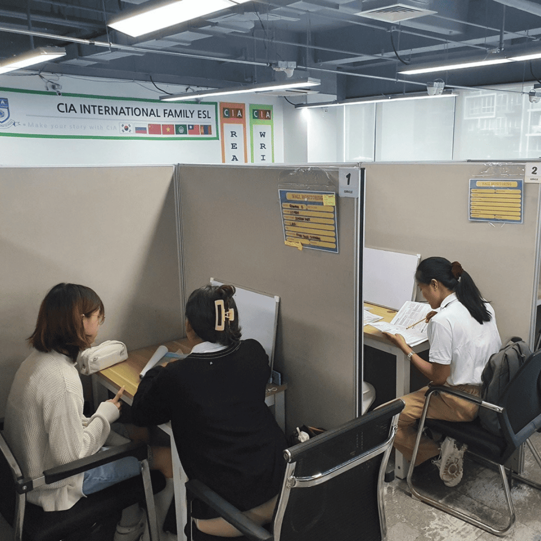 CIA 영어캠프 영어 그룹수업 모습