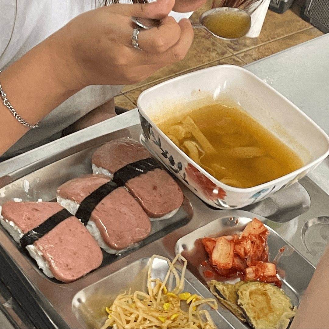 MJ 영어캠프 국과 한식 반찬 식사