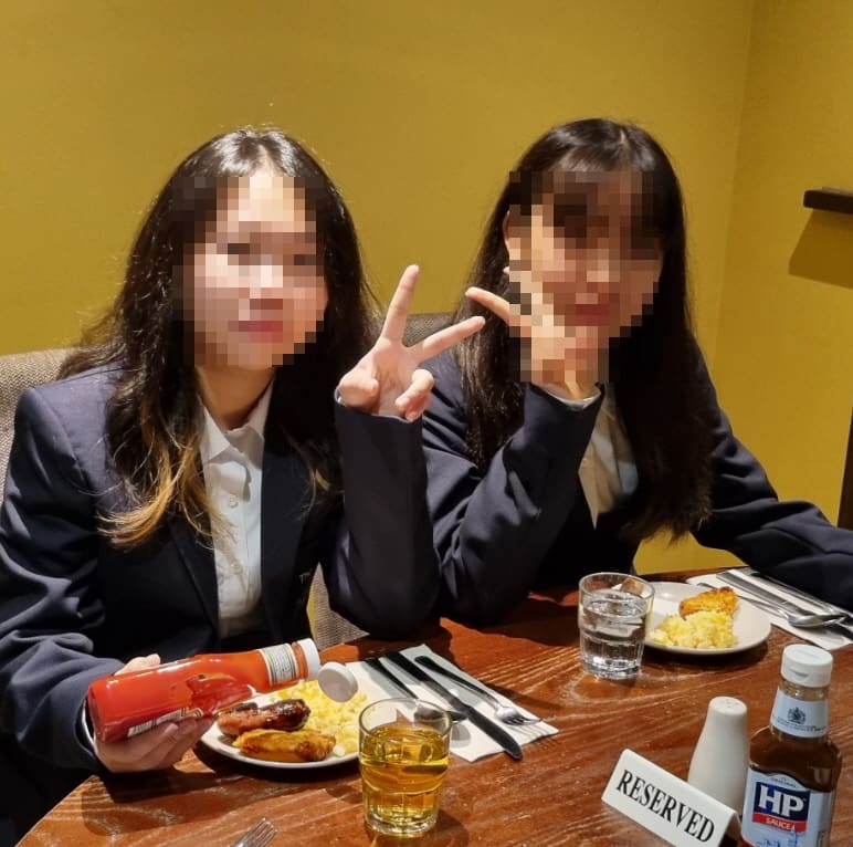 영국 스쿨링 영어캠프 학생 점심시간