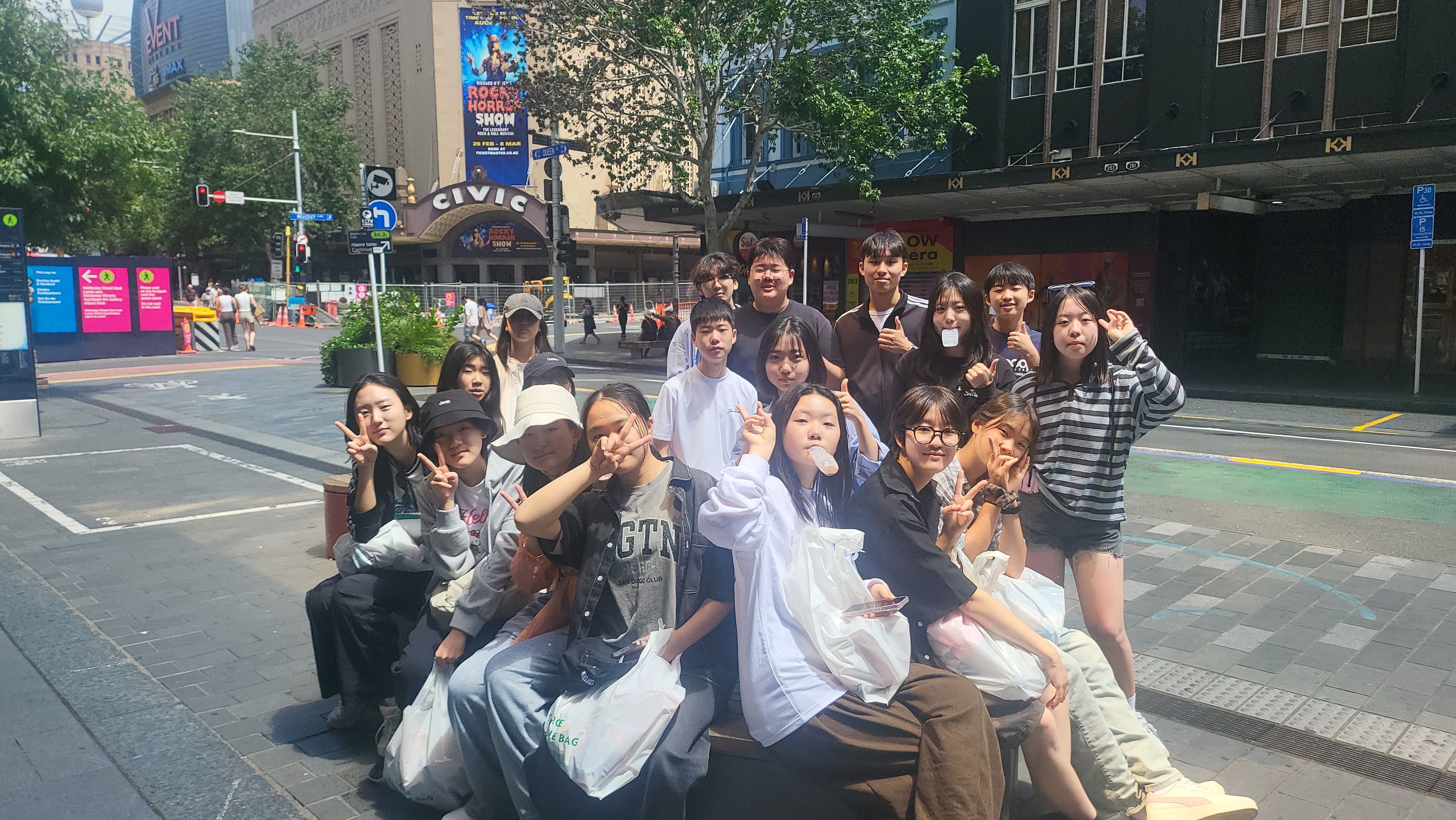뉴질랜드 영어캠프 친구들과 함께하는 시내활동