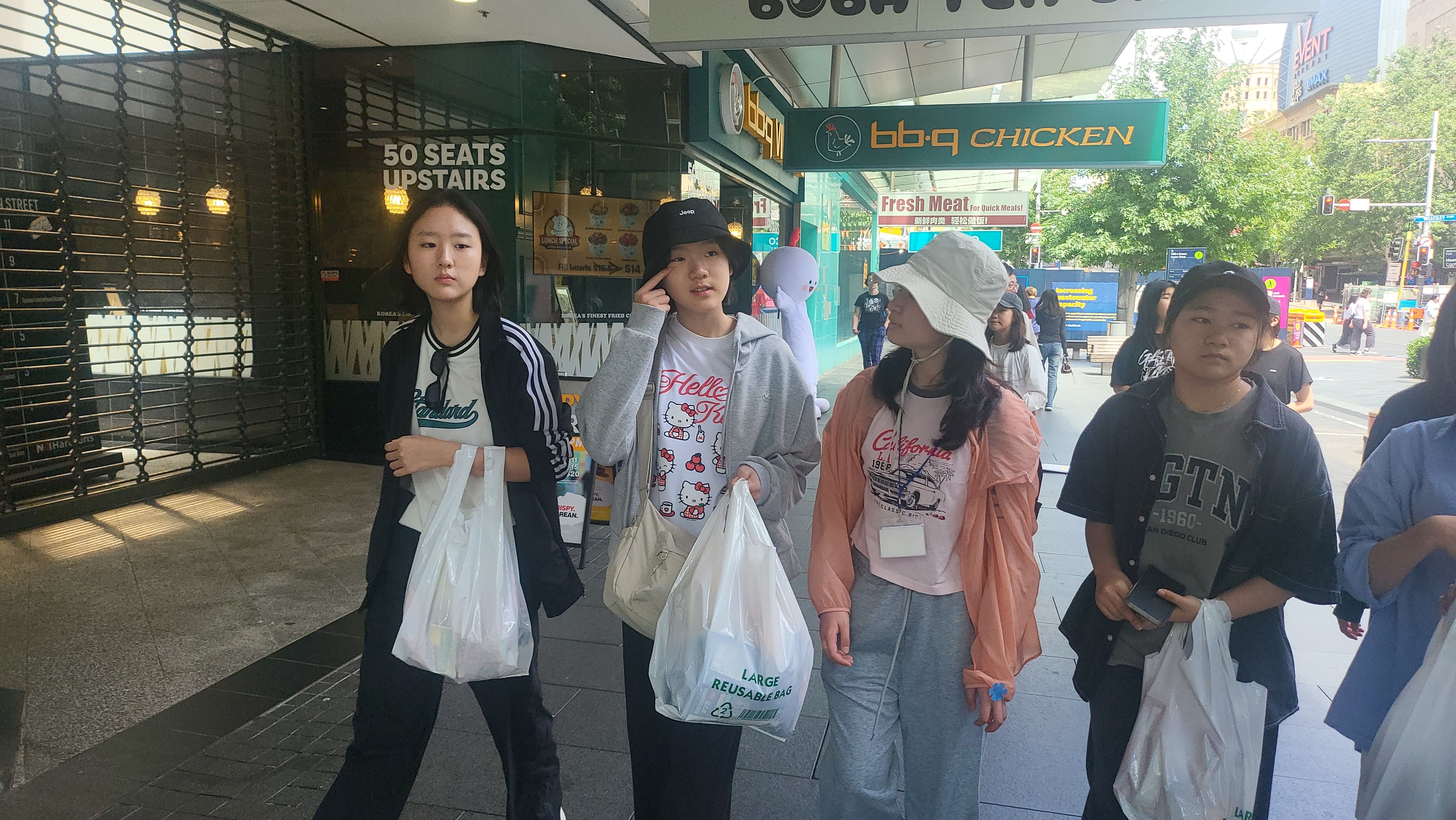 뉴질랜드 영어캠프 학생 거리체험