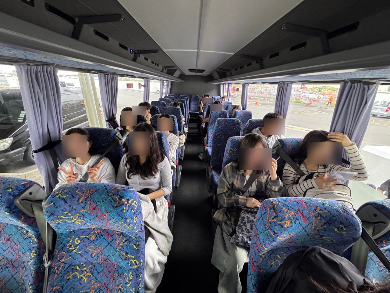 뉴질랜드 영어캠프 전용 차량 단체 이동