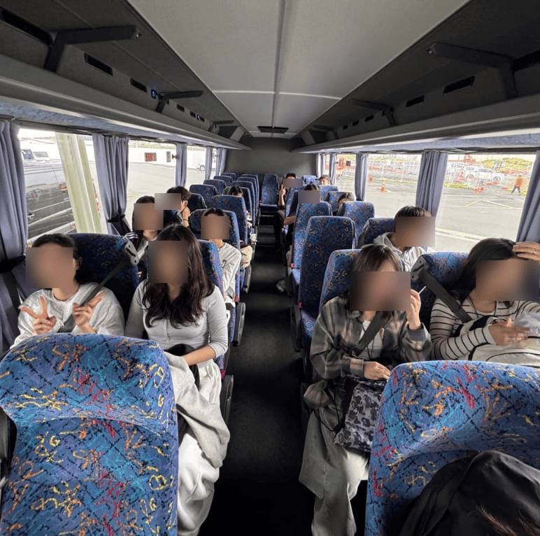 뉴질랜드 영어캠프 버스 이동