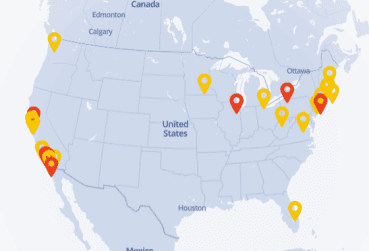 캠퍼스 위치와 기숙사 제공 여부