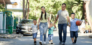 가족 동반 미국 생활