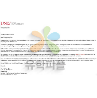 2026 UNLV 호텔경영